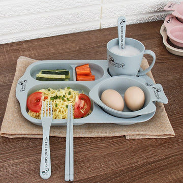 Tray Household Children's Breakfast Dinner Plate