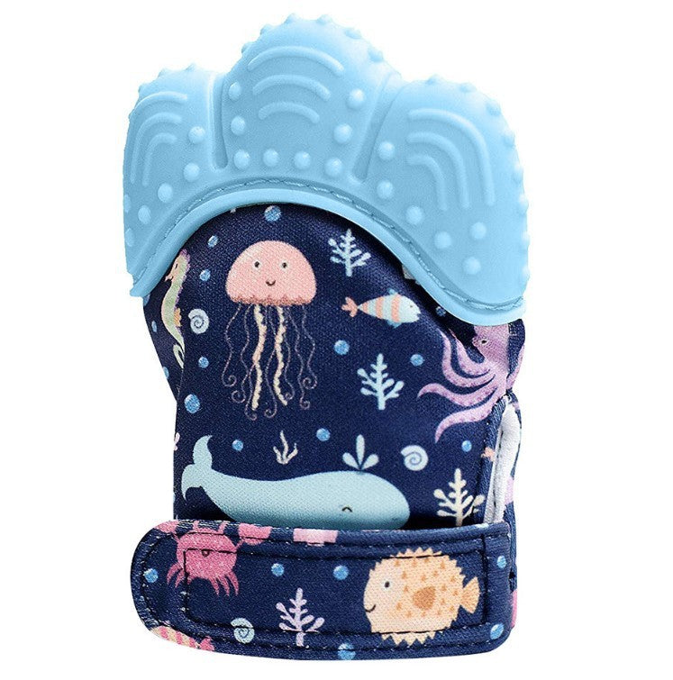 Baby Teether Gloves Squeaky Grind Teeth