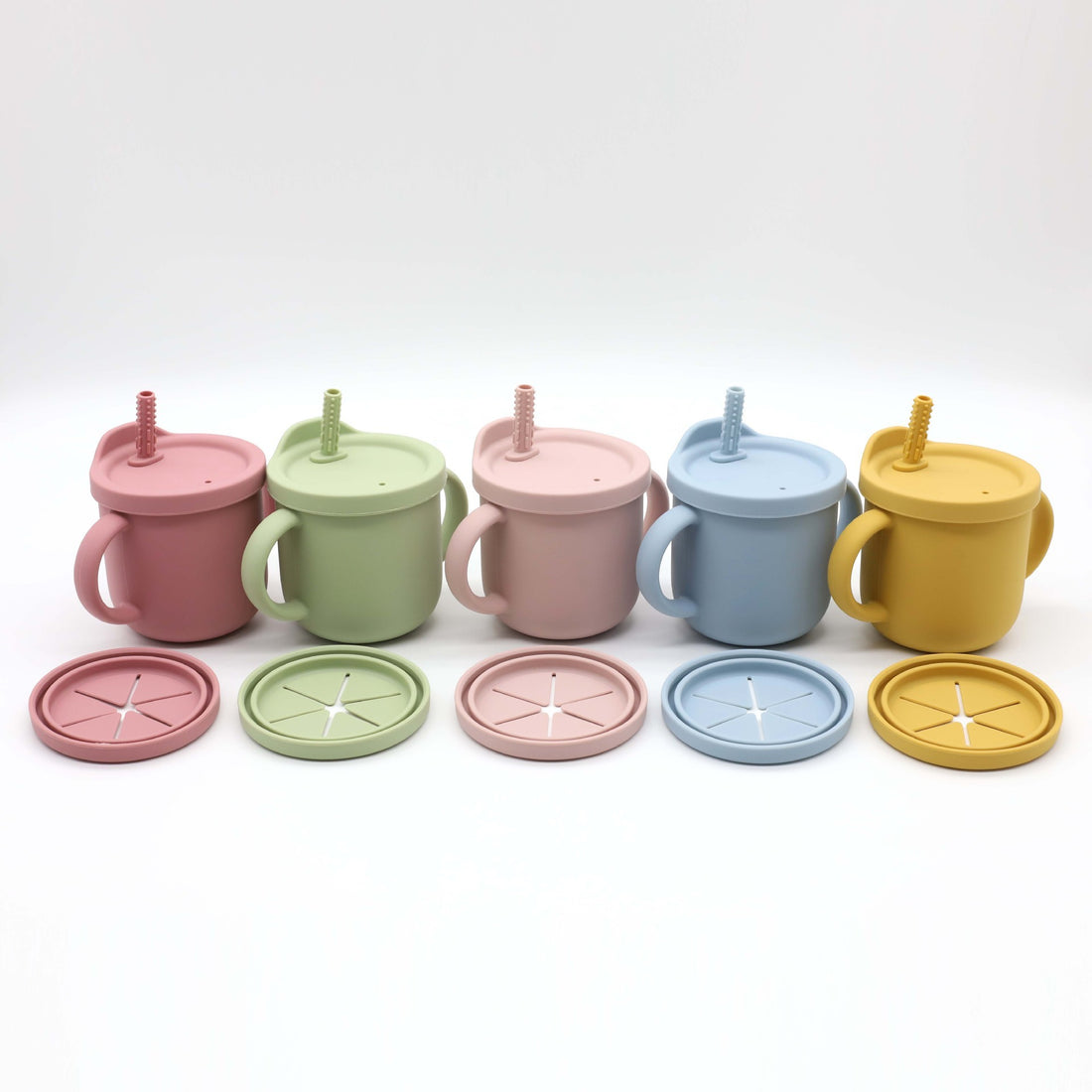 Children's Silicone Drinking  Double Ear Cup